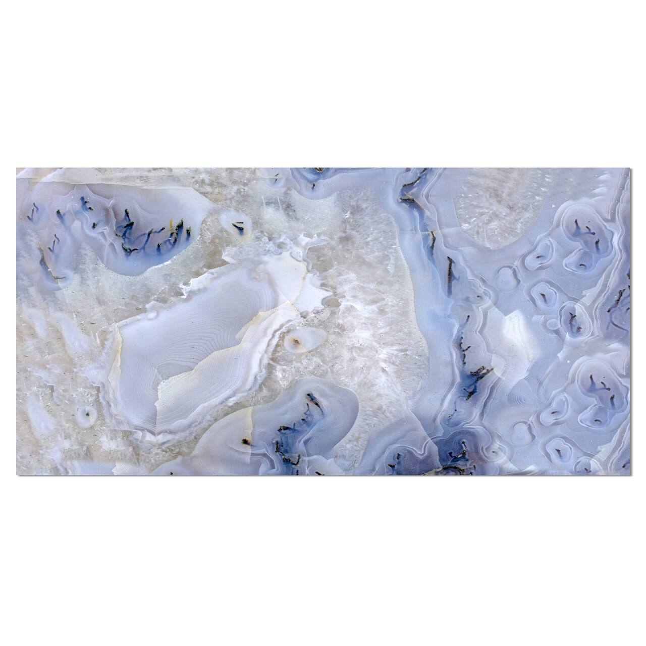Designart - Agate Stone Background - Abstract Canvas Wall Art Print